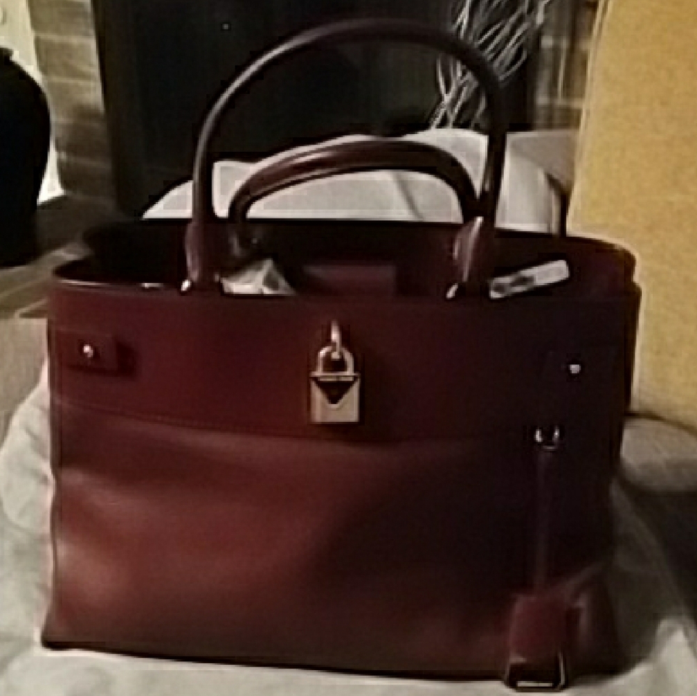 Michael Kors Burgundy Leather Tote